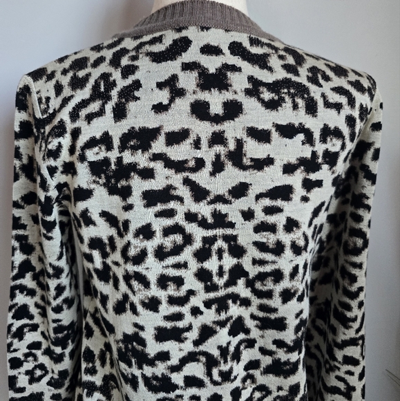 Anthropologie, New, Aldomartins Safa Leopard Neutral Sweater, Size Small - Picture 8 of 12